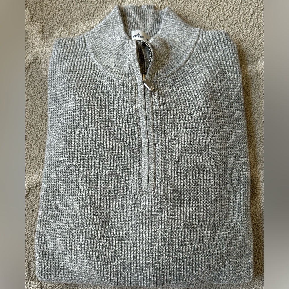 COPY - PETER MILLAR Kitts Twisted 1/4 zip sz Lg